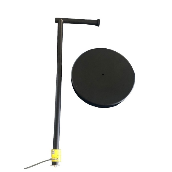 KES Bathroom Toilet Paper Holder Stand Stainless Steel Freestanding 20” Black - Picture 3 of 6